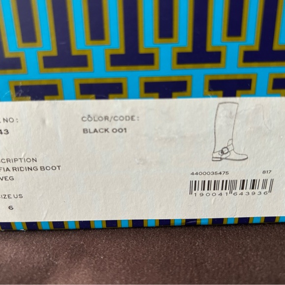 Chic Black Leather Tory Burch Riding Boots - Picture 2 of 6